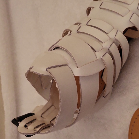 DULCIE 100% LEATHER UPPER STRAP GLADIATOR SANDALS - Picture 10 of 11